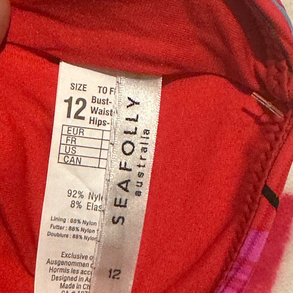Seafolly On Vacation Wide Side Retro Bikini Bottom nwot - Picture 13 of 13